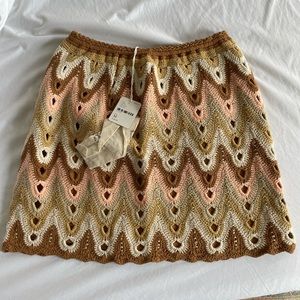 Free People crochet skirt